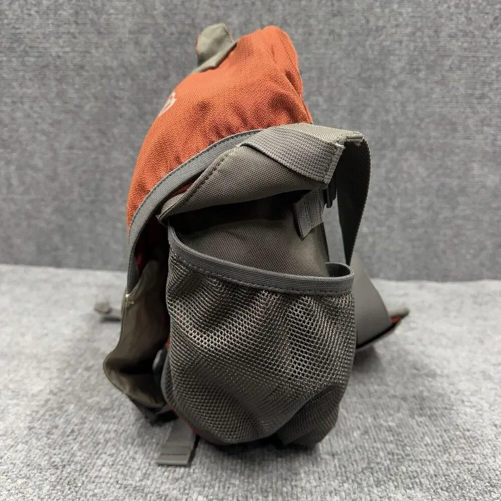 E1 OSPREY Elroy Messenger Bag Cargo Pockets Sipper Side Laptop Burnt Orange Gray